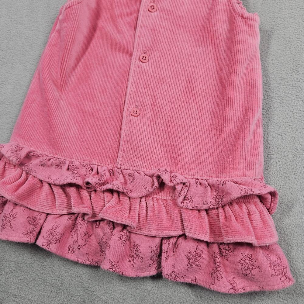 Vtg Y2K Disney Baby Winnie The Pooh Corduroy Dress 12 Months Pink Embroidered - Picture 7 of 10